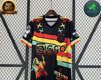 Camiseta Bob Marley Ajax Versión Especial 23/24 Nueva Versión Fans Retro