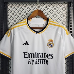 Real Madrid Weißes Heimtrikot 2023/2024, neue Version, Fans Rp, offizielle Retro-Weiße Bild 4