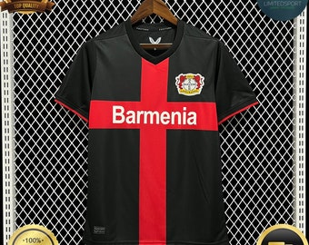 Bayer Leverkusen 04 Schwarzes Heimtrikot 2023/2024. Neue Version für Fans, Bundesliga-Retro-Champion