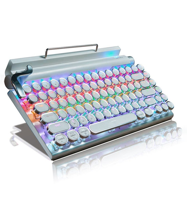 Buy Retro RGB Mechanical Typewriter Keyboard Mac PC Online in India Etsy
