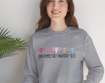 Felpa divertente per endometriosi - Endometri nooo sis - Regalo per il recupero dall'isterectomia