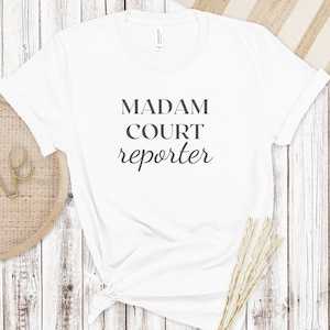 Lustiges Gerichtsschreiber T-Shirt Steno Swag Gericht Reporter Shirt Stenographie T-Shirt Geschenk für Court Reporter Gerichtsbericht Student Steno Tee