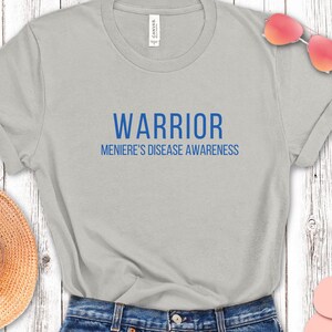Menieres Krankheitsbewusstseins-Shirt, individuelles T-Shirt für chronische Krankheiten, Familien- Unterstützungsoberteil , Geschenk für gentische Störungen, Kämpfer für seltene Krankheiten, Krieger