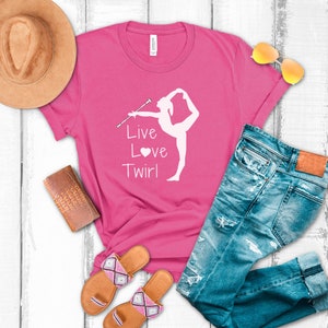 Baton Twirling Shirt for Twirler T-Shirt Gift for Majorette Twirl T Shirt for Baton Twirling Lover Love to Twirl Baton Twirl Tshirt for Mom