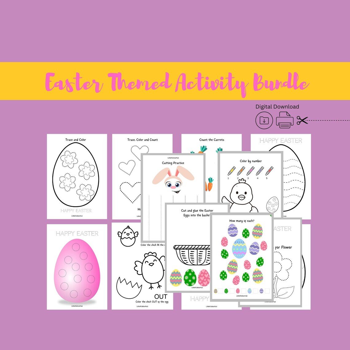 Easter Printables for Kids, Printable Easter Activities, Activity Pages