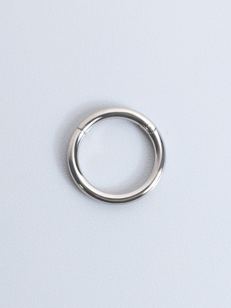 Titanium Clicker Ring Segment Hoop Septum Piercing 14g/16g/18g/20g Hinged Seamless Earring Hoop Silver Gold Cartilage Helix Tragus image 4
