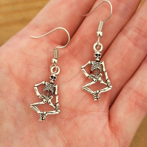 Skeleton Earrings, Skeleton Jewellery, Skeleton Jewelry, Funky Earrings, Quirky Earrings, Gifts for Her, Birthday Gift, Earring Gift