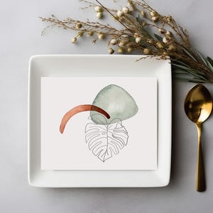 4 x 5 boho bruiloft plaatskaartmodel | Lege kaart op wit bord | Mockup voor trouwkaarten in boerderijstijl met gedroogde bloemen.