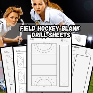 Peut inclure: Cinq feuilles d'exercices de hockey sur gazon imprimables avec un diagramme de terrain de hockey vide sur chaque feuille. Les feuilles mesurent 8,5 pouces sur 11 pouces et sont un téléchargement numérique PDF.
