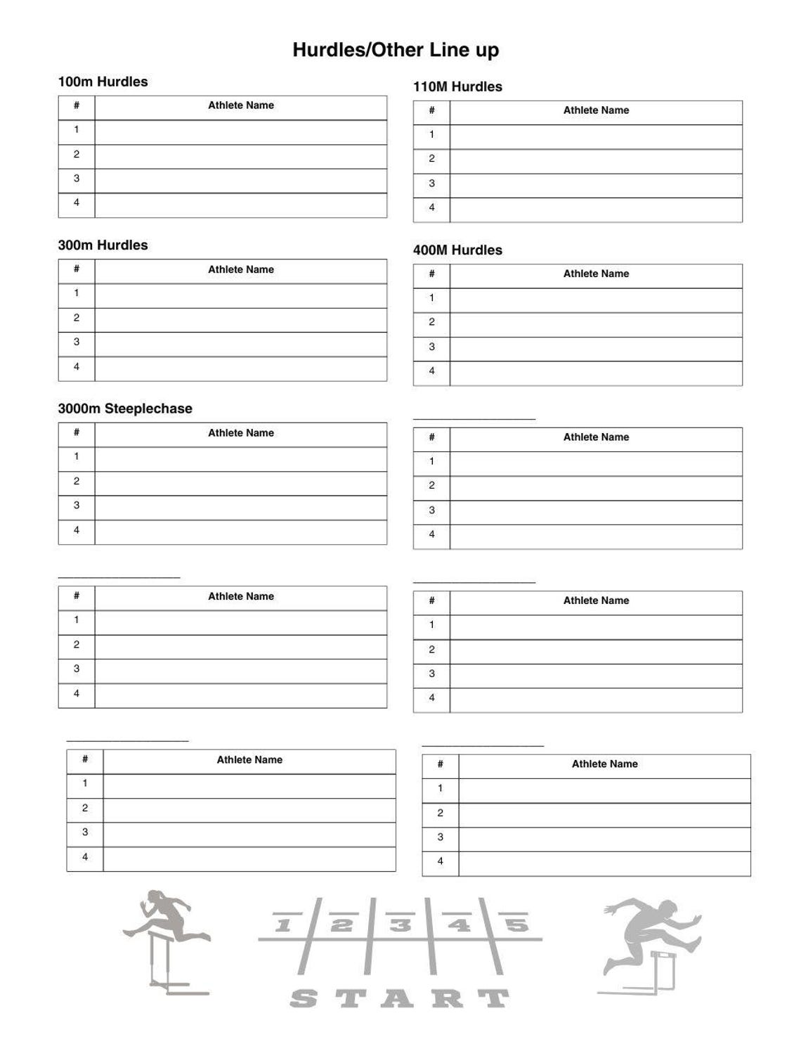 Kick Line Up Template.pdf Track and Field Position and Line up Sheets 8.5x11