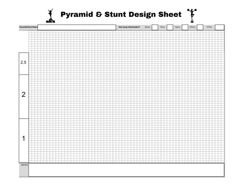 Pyramid Sheets.pdf Cheerleading Pyramid & Stunt Design Sheets 11 X 8.5