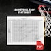 Basketball Quick and Easy Stat Sheet for Basketball Coach or Player ...