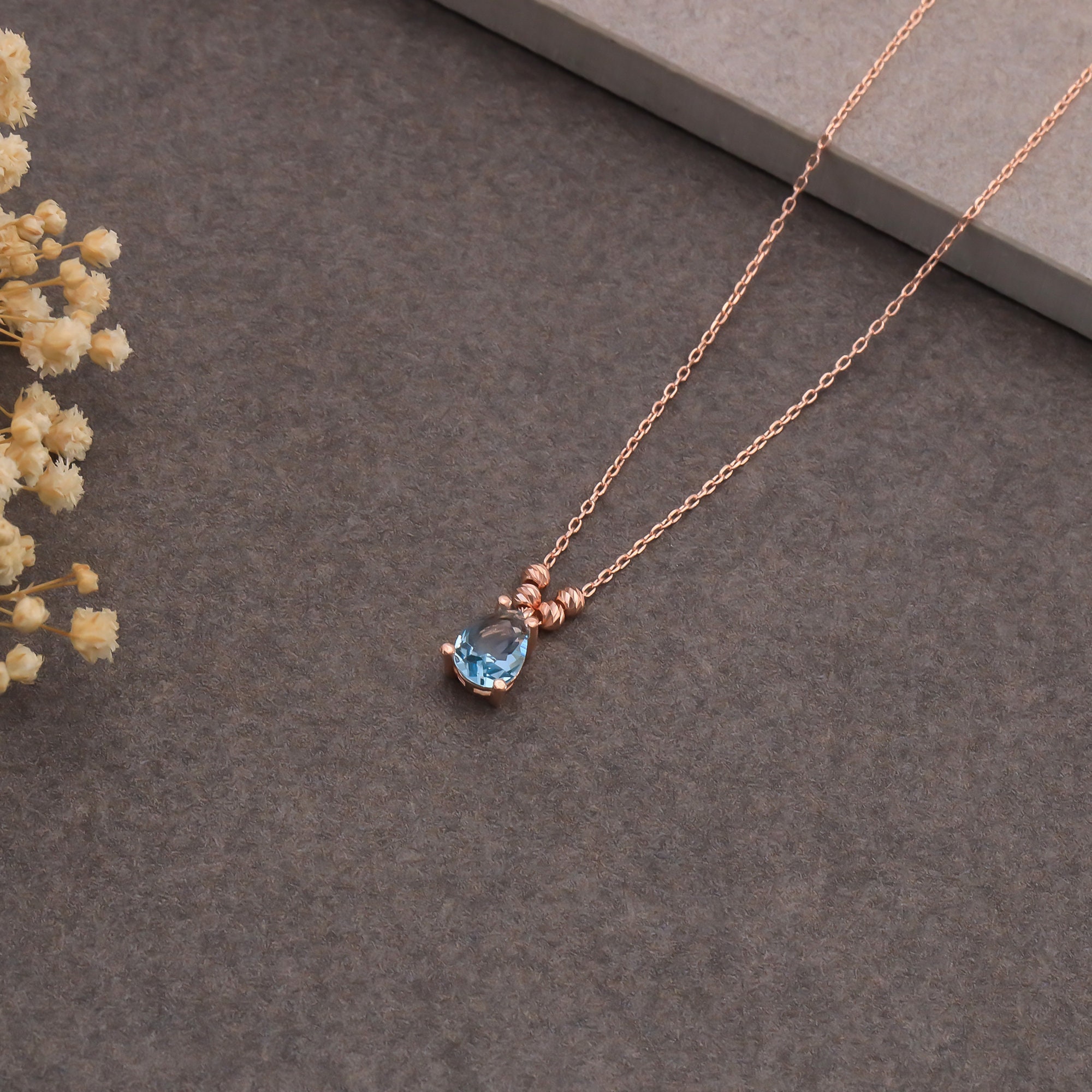 October birthstone tourmaline necklace gift for october october