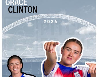 Grace Clinton Inspired 2026 Football Photo Calendar