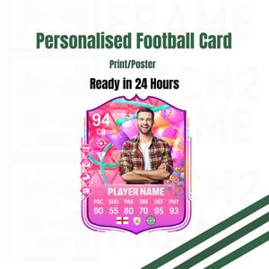 Personalised Football 25 Ultimate Player Card | Football 25 |ALL Designs Available| Gift | Football Card | Digital Download| Football