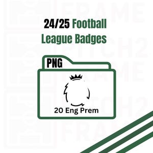 2024/2025 Football League Abzeichen - Digitaler Download Vorlagenpaket (PNG's)