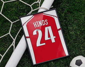Taylor Hinds Football Home Shirt Poster