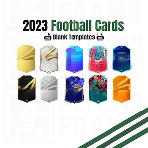 Blanko Personalisierbare 2023 ultimative Team Player Karten | 10 Designs - Digitaler Download Vorlagen ( PNG's )