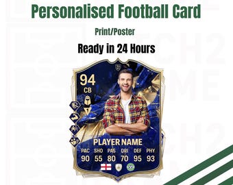 Personalised Football 25 Ultimate Player Card | Football 25 |ALL Designs Available| Gift | Football Card | Digital Download| Football