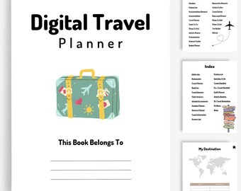 Wanderlust Digital Travel Journal - Vacation Planner for Globetrotters