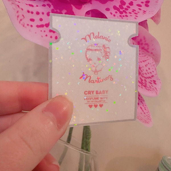 Melanie Martinez • Holographic Crybaby Perfume Milk Wipe Sticker