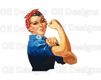 Rosie The Riveter SVG, We Can Do It, Cricut, Silhouette (Instant Download)