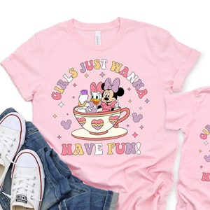 Disney Minnie Daisy Summer Shirt, Girls Just Wanna Have Fun, Disney Besties T-Shirt, Disneyworld Shirt, Disney Summer Tee, Minnie and Daisy