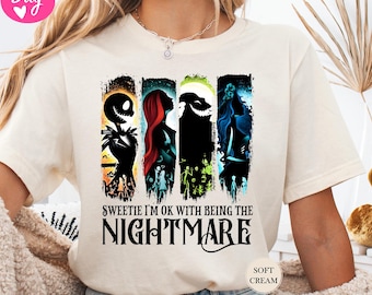Sweetie I’m Okay Being Nightmares Shirt, Horror Movies Shirt, Nightmare Movie Shirt, Spooky Season Shirt, Horror Halloween Shirt, Gothic Tee