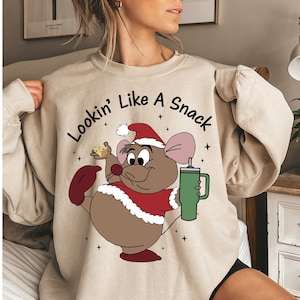 Cute Gus Gus Sweatshirt, Lookin Like A Snack Sweatshirt, Boojee Christmas Shirt, Disney Christmas Sweatshirt, Holiday Sweatshirt,Xmas Hoodie