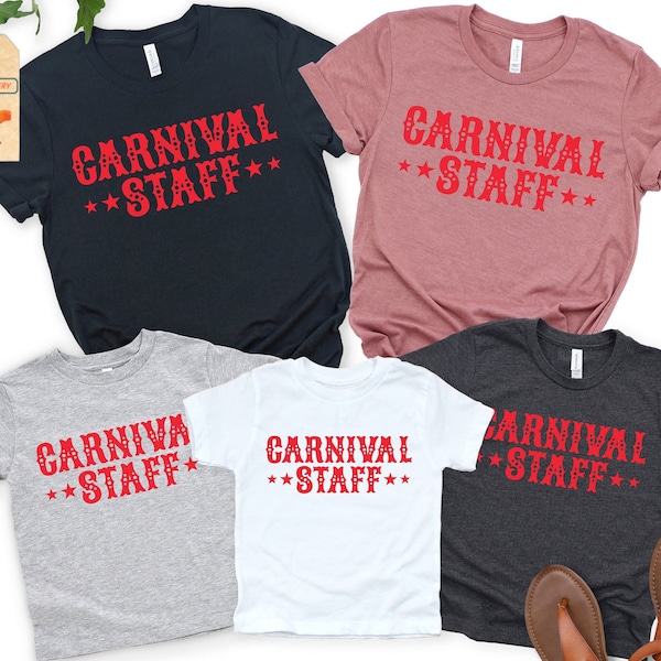 Carnival Staff Shirt, Carnival Party, Carnival Theme Shirt, Carnival Theme Birthday, Carnival Theme Party Outfit, Carnival Shirts Staff