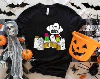 I Got A Rock Ghost Halloween Shirt, Funny Halloween Ghost Shirt, Scary Halloween Shirt, Halloween Costume, Halloween Gifts, Halloween Party