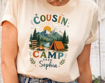 Cousin Camp 2026 Shirt, Matching Cousins Camp Trip Shirts, Camp Cousin Shirts, Family Camping Trip Tee, Summer Family Reunion Camp Shirts