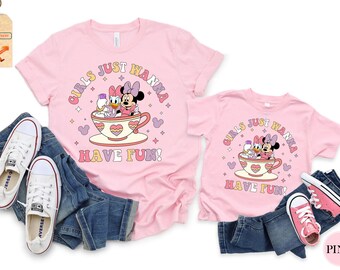 Disney Minnie Daisy Summer Shirt, Girls Just Wanna Have Fun, Disney Besties T-Shirt, Disneyworld Shirt, Disney Summer Tee, Minnie and Daisy