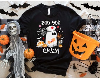 Boo Crew Shirt, Boo Shirt, Halloween Shirt, Cute Halloween shirts, Halloween Nurse Shirts, Funny Halloween Shirts, Cute Nurse Shirt