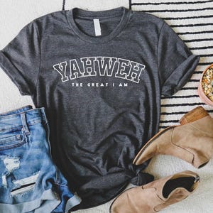 Yahweh Vintage Tshirt, Christian Streetwear, Jesus Tshirt, Faith Shirt, Gift for Him, Gift For Dad, Aesthetic Christian Tee, Father's Day