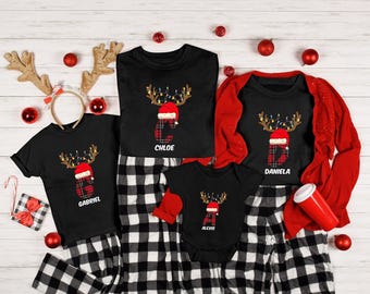 Custom Reindeer Shirt, Christmas Deer Shirt, New Year Tee, Christmas Shirt, Deer Lover Gift, Reindeer Shirt, Christmas Custom Gift,Xmas Gift