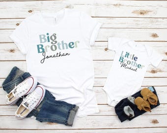 Brother Matching Shirt, Baby Onesie® , Newborn Onesie® , Gift for Baby,  Gift for Brother, Baby Shower Gift, Personalised Gift