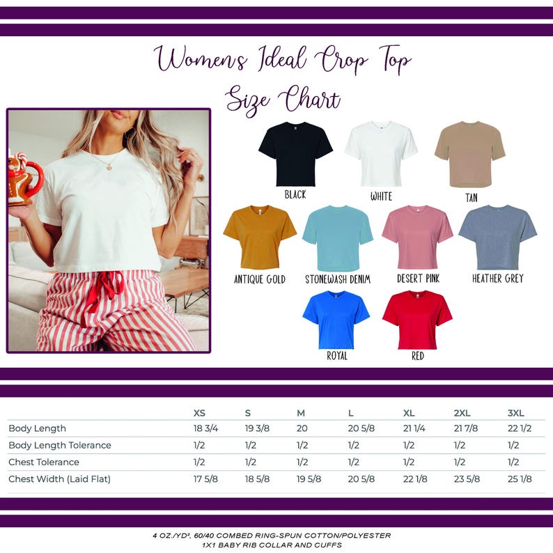 a women's t - shirt size chart with a picture of a woman '
