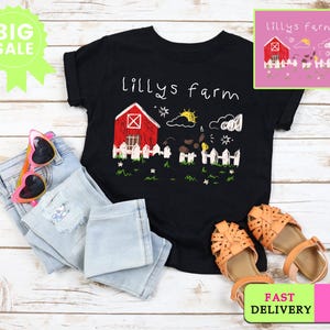 Custom Drawing Shirt, Kids Drawing Shirt, Actual Drawing Shirt, Kids Art Shirt, Gift for Mom, Gift for Dad, Personalized Shirt, Memories Tee