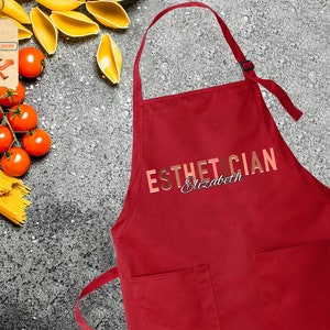 Personalized Esthetician Apron, Esthetician Apron, Cosmetologist Apron, Esthetician Gift, Beautician Gift, Therapist Apron,Aesthetician Gift