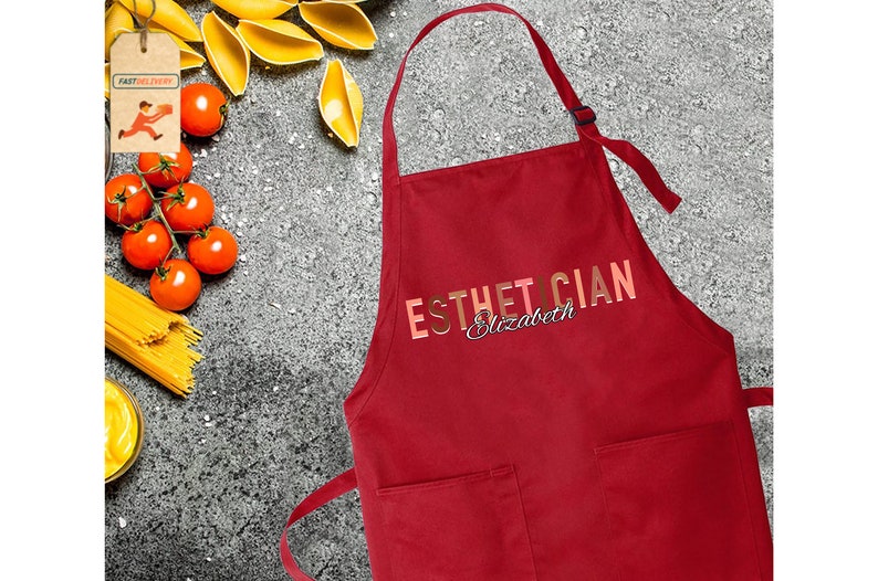 Personalized Esthetician Apron, Esthetician Apron, Cosmetologist Apron, Esthetician Gift, Beautician Gift, Therapist Apron,Aesthetician Gift