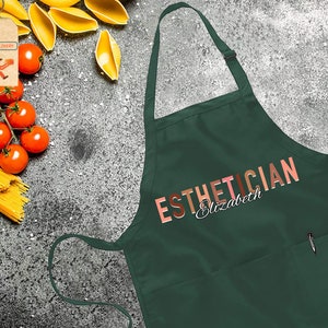 Personalized Esthetician Apron, Esthetician Apron, Cosmetologist Apron, Esthetician Gift, Beautician Gift, Therapist Apron,Aesthetician Gift