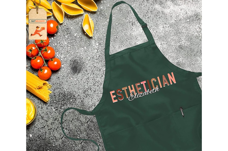 Personalized Esthetician Apron, Esthetician Apron, Cosmetologist Apron, Esthetician Gift, Beautician Gift, Therapist Apron,Aesthetician Gift