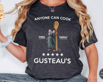 Disney Ratatouille Shirt, Anyone Can Cook Shirt, Chef Remy Shirt, Pixar Ratatouille Shirt, Remy Gusteau's Shirt, Little Chef Remy Shirt