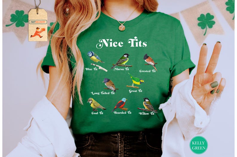 Nice Tits Bird, Nice Tits Shirt, Birdwatchers Gift, Bird Lovers T-Shirt, Bird Shirt, Birdwatcher Shirt, Cute Birdie Shirt, Funny Birds Shirt