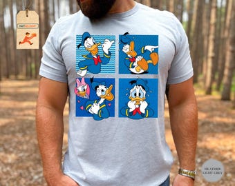 Disney Donald Moods T-Shirt, Cute Donald Emotions Donald Duck Shirt, Disneyland Family Vacation Shirt, Disney Matching Birthday Gifts