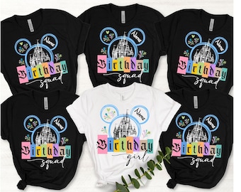 Disney Birthday Shirt, Disney Birthday Girl Shirt, Mickey And Friends Birthday Shirt, Disney Birthday Squad, Disney Birthday Family Shirts