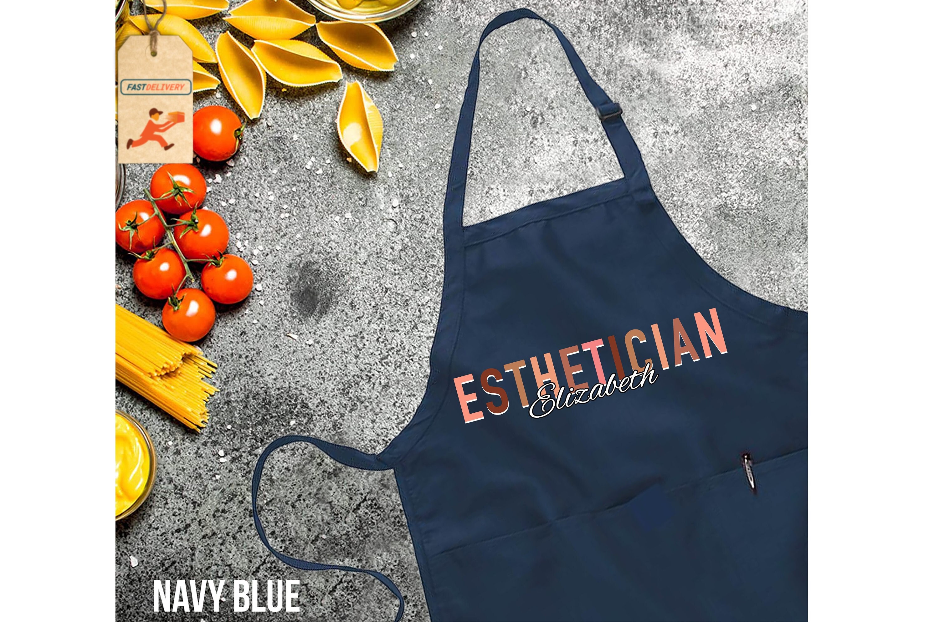 Personalized Esthetician Apron, Esthetician Apron, Cosmetologist Apron, Esthetician Gift, Beautician Gift, Therapist Apron,Aesthetician Gift