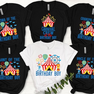 Circus Carnival Birthday Shirt, Carnival Family Shirts, Carnival Family Birthday Shirt, Carnival Theme Birthday Party Tee,Birthday Boy Shirt