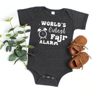 Funny Onesie®, World's Cutest Fajr Alarm Clock Toddler Shirt, Baby Bodysuit, Funny Gift Toddler Shirt, Funy Baby Onesie®